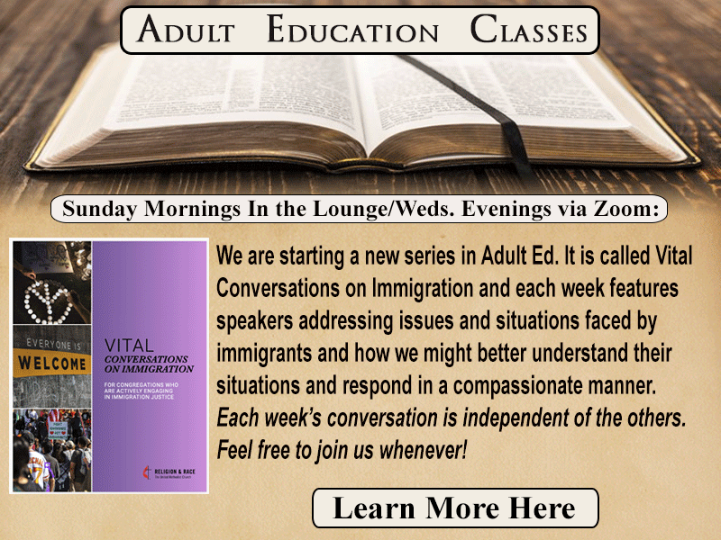 Current Adult Education Programs at UMC Red Bank | The United Methodist Church of Red Bank - Red Bank, NJ #